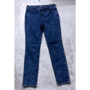 NYDJ Alina Legging Jeans Women 4 Blue Acid Wash Slim Stretch Denim